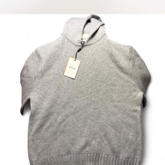 Men's Classic Gray Turtleneck Sweater